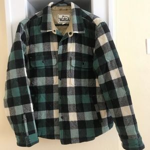 Woolrich Men's Mill Wool Quilted Shirt Jacket